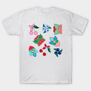 Fruit Floral by Niibidoon T-Shirt